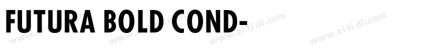 FUTURA BOLD COND字体转换